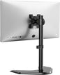 WALI Single Monitor Stand for 13-32 Inch Computer Screens, Freestanding Single Monitors Arm Desk Mount, Universal VESA Monitor Mount 75x75/100x100mm, Adjustable Height and Angle, (MF001), Black