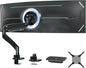 Ultrawide Monitor-Arm Heavy Duty 22-57‘’ - PUTORSEN Aluminum Single Monitor Mount Holds up to 59.4 lbs, Premium Adjustable Desk Mount Stand, VESA 75/100/200 mm, Black