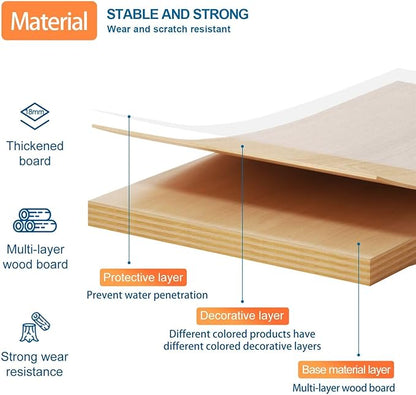 Reception Desk with Counter Modern Checkout Counter with Lockable Drawer Keyboard Tray Receptionist Desk for Office Salon Reception Table P Left 71inch/180cm
