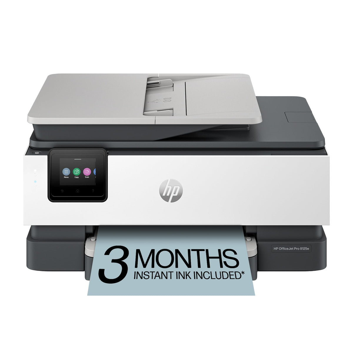 HP OfficeJet Pro 8125e Wireless All-in-One Color Inkjet Printer, Print, scan, Copy, ADF, Duplex Printing Best-for-Home Office, 3 Month Instant Ink Trial Included, AI-Enabled (405T6A)