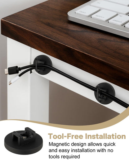 Alffun Magnetic Zip Tie Mount Wire Cable Holder