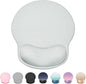 Ergonomic Mouse Pad Wrist Support, Comfortable Mouse Pad Wrist Rest, Relieve Wrist Pain Gel Mouse pad, Non-Slip Rubber Base Mousepad for Laptop, Computer, Prefect for Office(Light Gray