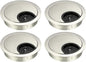 uxcell Cable Hole Cover, 2.1Inch/53mm Zinc Alloy Desk Wire Cord Cable Grommets Hole Cover for Office PC Desk Cable Cord Organizer, 4Pcs Wire Drawing Silver