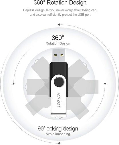 128GB 64 GB 4GB Flash Drive USB Flash Drive Thumb Drive 5 Pack 2 Pack 20 Pack USB Memory Stick USB Drives for Data Storage (64GB2.0 * 2Packs)