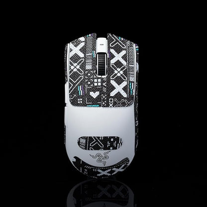 Grip Tape for Razer Viper V3 Pro - Anti-Slip,Enhanced Control, Sweat Resistance,Improves FPS Gaming Grip & Mouse Protection [Pre-Cut] Printsteam BW
