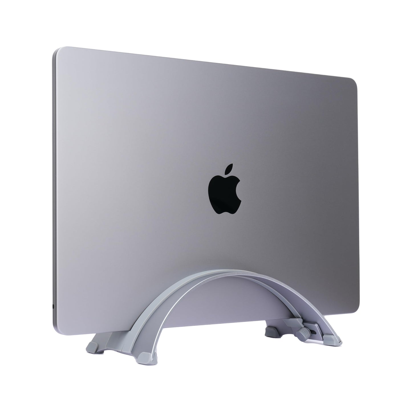 Psitek Adjustable Vertical Laptop Stand - 6061 Aluminum, CNC Precision, Anodized Finish, Fits All Laptops Including 17-inch, Ventilated Design, Anti-Slip Silicone Pads, ARC Shaped Stands