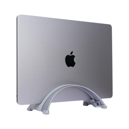 Psitek Adjustable Vertical Laptop Stand - 6061 Aluminum, CNC Precision, Anodized Finish, Fits All Laptops Including 17-inch, Ventilated Design, Anti-Slip Silicone Pads, ARC Shaped Stands