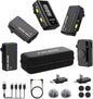 FULAIM X6 Wireless Lavalier Microphones with 4 Transmitter for iPhone, iPad, Android, Camera, Lapel Mic with 48KHz 24Bit, Noise Cancellation for Video Recording, Vlog, YouTube, TikTok