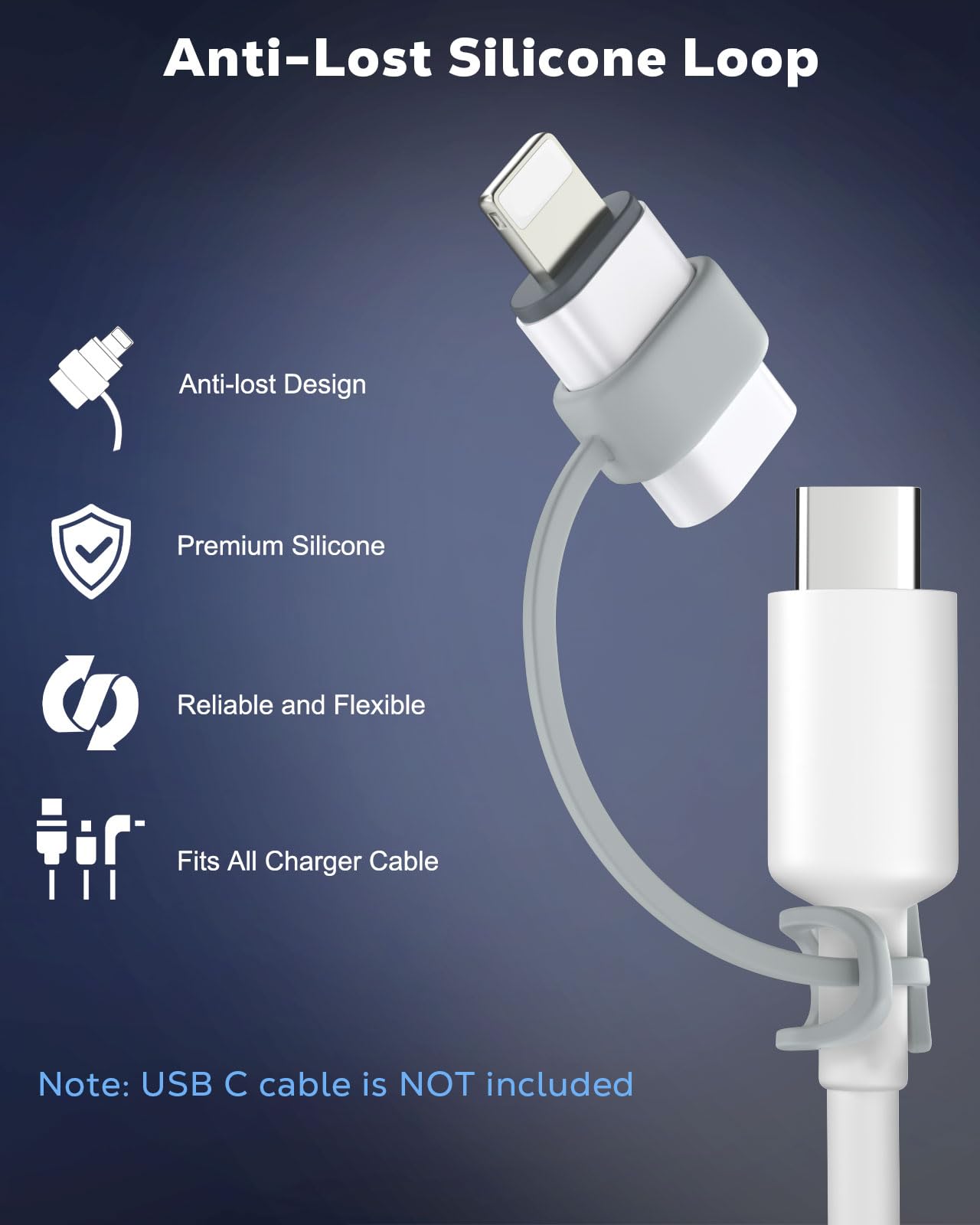 MoKo USB C to Lightning Adapter for iPhone 14/13/12, 2 Pack