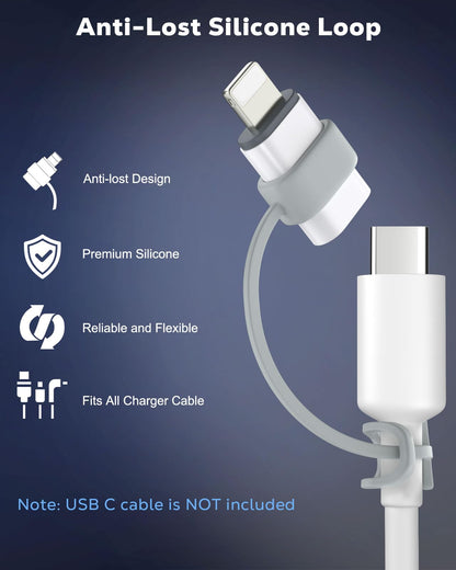 MoKo USB C to Lightning Adapter for iPhone 14/13/12, 2 Pack