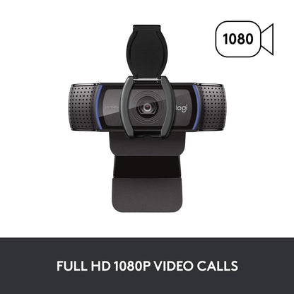 Logitech C920S HD Pro Webcam Full 1080p/30fps Video Calling Clear Stereo