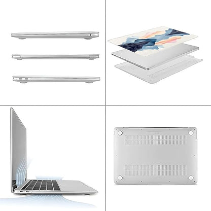 Compatible with MacBook Air 13.3 13.6 Inch Case 2022 2021 2020 2019 Plastic Hard Shell Case Cover,13.3 Pro(A1706/A1708/A1989/A2159/A2289/A2338), Mountains and Water