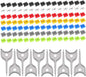 105 PCS USB Port Blockers with 10 Locks for PC, Laptop Removable Type-A Data Protection,Dust & Moisture Resistant Shield（Mixed Colors Packs Svailable for Port Sorting）