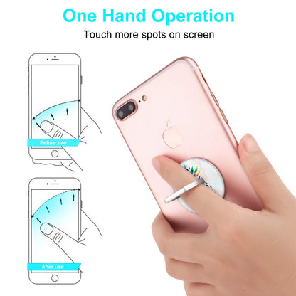 Bonoma Cell Phone Ring Holder, 3-Pack 360 Degree Rotating Universal Phone Ring Grip Finger Ring Stand Compatible with Smartphones and Tablets - Pineapple