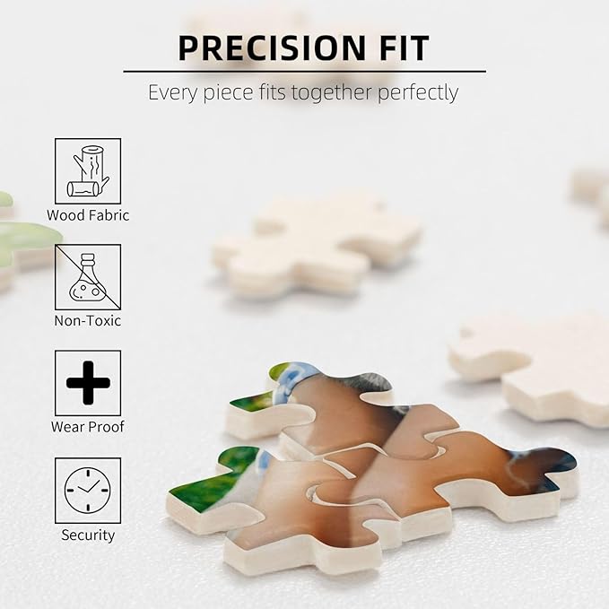 Custom Jigsaw Puzzle from Photos 300/500/1000 Pieces Personalized Wooden Picture Puzzles Gift for Adult Family Friends,Birthday,Valentine's Day (Vertical 300PCS)