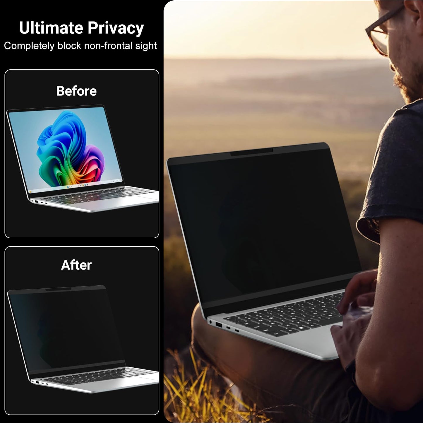 13.8 Inch Magnetic Privacy Screen for Microsoft Surface Laptop 7
