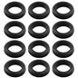 12 Pcs Rubber Grommets, 3/4" Inside Diameter 7/8" Drill Hole Rubber Wire Grommets for Wire, Firewall, Cables, Plugs