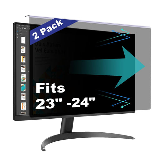 2 Pack Computer Privacy Screen Shield Compatible for 23.6/23.8/24 Inch 16:9