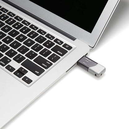 PNY 64GB Turbo Attaché 3 USB 3.0 Flash Drive, Silver (Pack of 5)