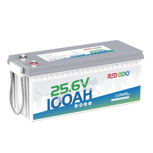 Redodo 24V 100Ah Marine Lithium Battery, for RV, Trolling Motor