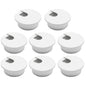 BOPOREAE Desk Grommet 1-3/8" (35 mm), Desk Cord Hole Cover, Cable Grommet ABS Plastic, Desk Hole Grommet for Office and Home Table Cable, Detachable Cable Cord Organizer (Light Grey 8 Pcs)