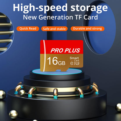 2 Pack Memory Card 16GB with Adapter, High Speed TF Card, UHS-I C10 A1 Memory TF Card for Tablet/Mobile Phone/Camera/Car Audio/Game Console (TF162 Red Gold 16GB)