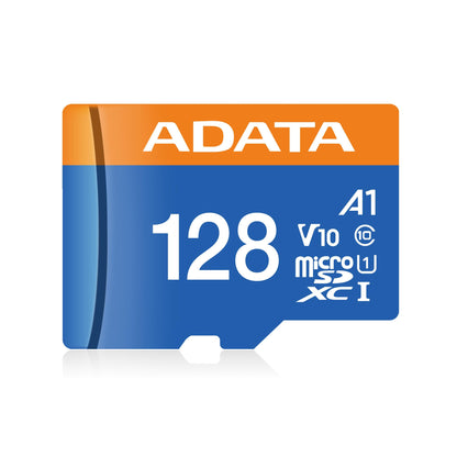 ADATA Premier 128GB MicroSDHC/SDXC UHS-I Class 10 V10 A1 Memory Card with Adapter Read up to 100 MB/s (AUSDX128GUICL10A1-RA1)