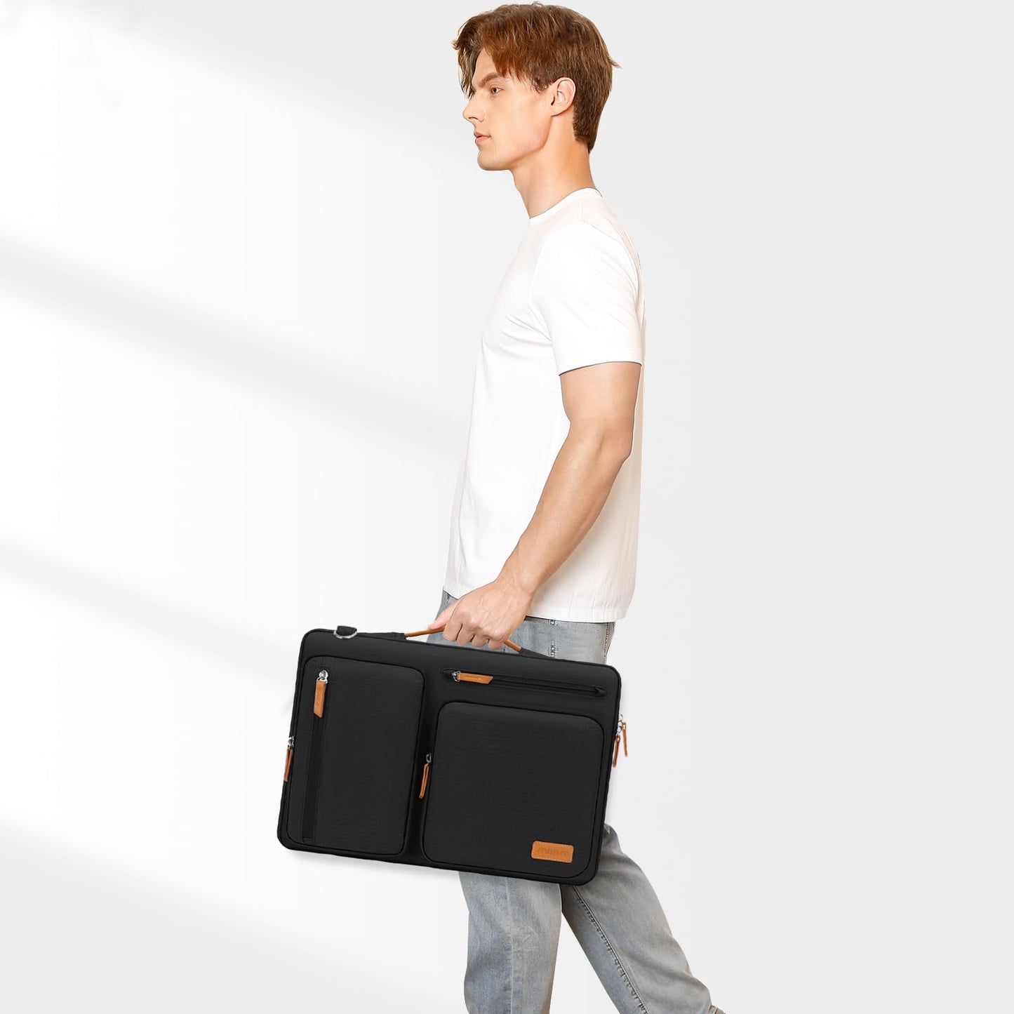 MOSISO 360 Protective Laptop Shoulder Bag, 15 inch Computer Bags