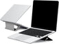 MOFT Laptop Stand for Desk, Adhesive Airflow Laptop Cooling Riser for Heat Dissipation with 2 Adjustable Viewing Angles, Foldable & Portable Computer Stand Compatible with Laptops 11"-16", Cool Grey