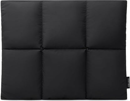 Comfyable Puffy Laptop Sleeve 15 Inch 16 Inch, Quilted Puffer Laptop Carrying Case, Pillow Pouch Compatible for MacBook Air 15 in M4 2025 & MacBook Pro 16 in M4 2024, Black
