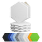 12 Pack Hexagon Acoustic Panels Self Adhesive Sound Proof Foam(Silver Gray)
