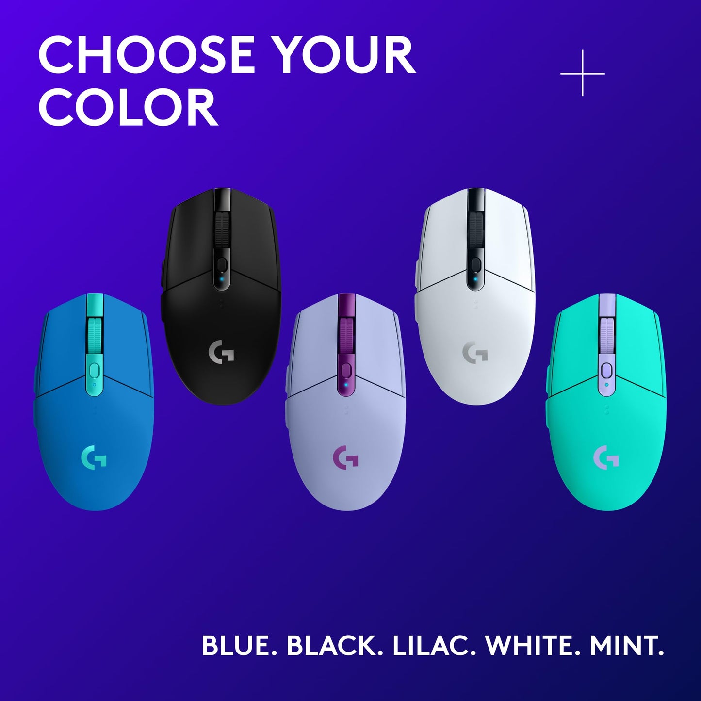 Logitech G305 Lightspeed Wireless Gaming Mouse, Hero Sensor, 12,000 DPI, Lightweight, 6 Programmable Buttons, 250h Battery, On-Board Memory, Compatible with PC, Mac - Black