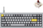 Keychron Q7 Wired Custom Mechanical Keyboard, 70% Layout QMK/VIA Programmable Macro with Hot-swappable Gateron G Pro Blue Switch Double Gasket Compatible with Mac Windows Linux (Grey)