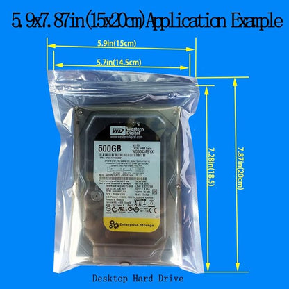 Anti Static Bags,ESD Bags,30pcs Mixed Sizes Antistatic Resealable Bag for 3.5 Hard Drive, 2.5 Solid State Drive,with Labels, ESD Shielding Bag for Varieties of Electronic Device