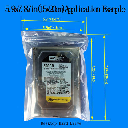 Daarcin AntiStatic Bags 30pcs Mixed Sizes ESD Resealable Shielding Bag