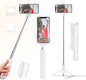 Selfie Stick Tripod, 40 in Retractable Tripod for iPhone with Wireless Remote Control & Light, Portable Phone tripods for Photograph, Live Streaming, Video Recording, Compatible with All Cellphones