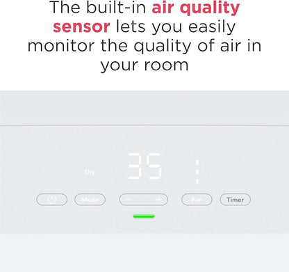 Frigidaire Gallery 2-in-1 35-Pint Dehumidifier with Wi-Fi, Energy Star Certification & Air Quality Monitoring for Small/Medium/Large Rooms & Basements, Custom Humidity Control, Auto Shut Off, White