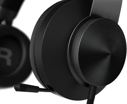 Lenovo Legion H500 PRO 7.1 Surround Sound Gaming Headset, Noise-Cancelling Mic, Memory Foam & PU Leather Earcups, Stainless Steel Headband, PC, PS4, Xbox One, Nintendo Switch, GXD0T69864, Black
