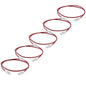 TRUECABLE Cat6 Component Rated Patch Cable, Unshielded (U/UTP), 2ft, Red, 28AWG Solid Copper, Snagless 10G High-Speed Ethernet Cable, PoE++ 4PPoE 100W, UL Listed, RoHS-3, 5 Pack