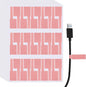 uxcell 300 Pcs Cable Labels, Waterproof Wire Cord Labels Tags, Cord Organizer Management Tags for Charger Cable Organizer Wire Markers Printer and Handwriting, Pink