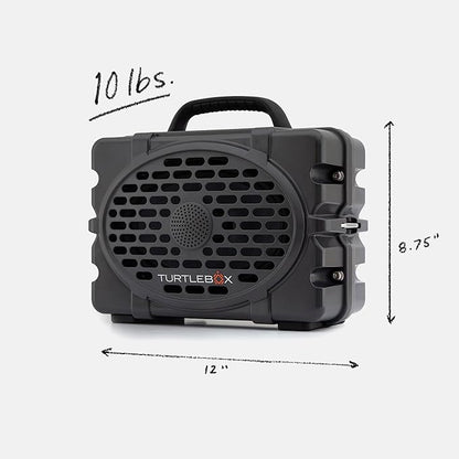 Turtlebox Original Gen 3: Portable Outdoor Bluetooth Speaker – Ultra-Loud (120dB), Waterproof (IP67), Rugged, Impact-Resistant, 3-Day Battery | Party Mode: Unlimited Pairing Stereo, Gray/Tan