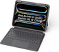 EIP Bluetooth Keyboard Case for iPad Air 13 inch (M3 2025/M2 2024), 13" Magnetic Detachable Case with Trackpad, 7-Color Backlit Keys, Stylus Shortcut Support, Slim Protective Cover