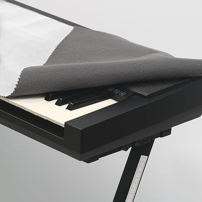 Piano Keyboard Cover 88 Keys,Piano Keyboard Dust Cover,Premium Protection for Electronic Keyboards ,Dirt-Proof, Light Luxury Design-white