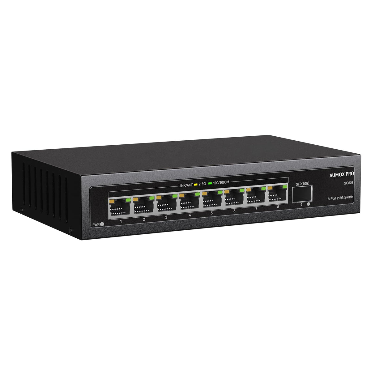 AUMOX PRO 5 Port Gigabit PoE Switch 78W 4PoE 1Uplink VLAN Network Splitter