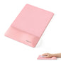 UnivoColors Design-Wave Wrist Rest, Artificial Sheepskin+Memory Foam+Ergonomic+Anti-Slip Gel, Resilience Support During Work and Gaming,Mouse Accessory,White