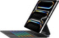 Keyboard Case for iPad Pro 11 Inch (M4) 2024, Ultra-Slim Magic Keyboard with Multi-Touch Trackpad, 7 Colors Backlight, Floating Cantilever Stand, BluetoothKeyboard for iPad Pro 11 M4, Black