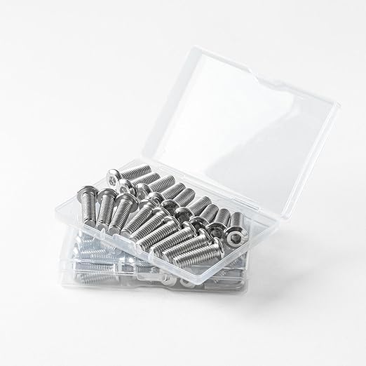 3/16-24 x 5/8" (50 Pack) Flat Head Hex Socket Cap Screws Bolts, 304 Stainless Steel 18-8, Hex Drive, Bright Finish, Fully Machine Thread