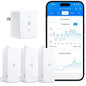 GoveeLife 2.0 WiFi Hygrometer Thermometer 3 Pack, Smart Humidity Temperature Sensor with App Notifications, 2-Year Free Data Storage Export, Temperature Humidity for Bedroom, Wine Cellar, Basements