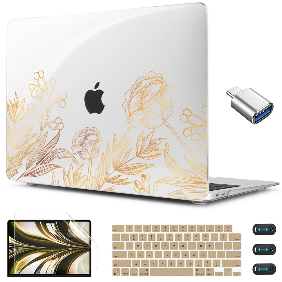 CISSOOK Compatible with MacBook Air 13.6 inch Case M2 M3 M4 M5 Ocean