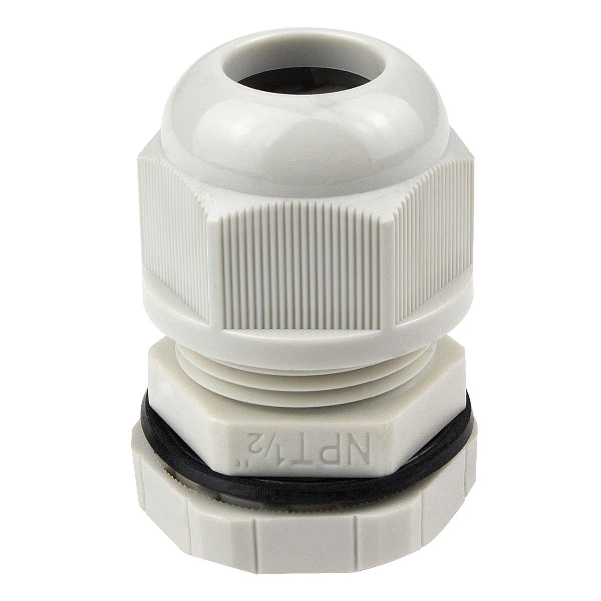 XHF 5 Pcs 3/4" IP68 Strain Relief Nylon Cord Grip NPT Cable Glands Adjustable UL Listed and RoHS Compliant (Black)